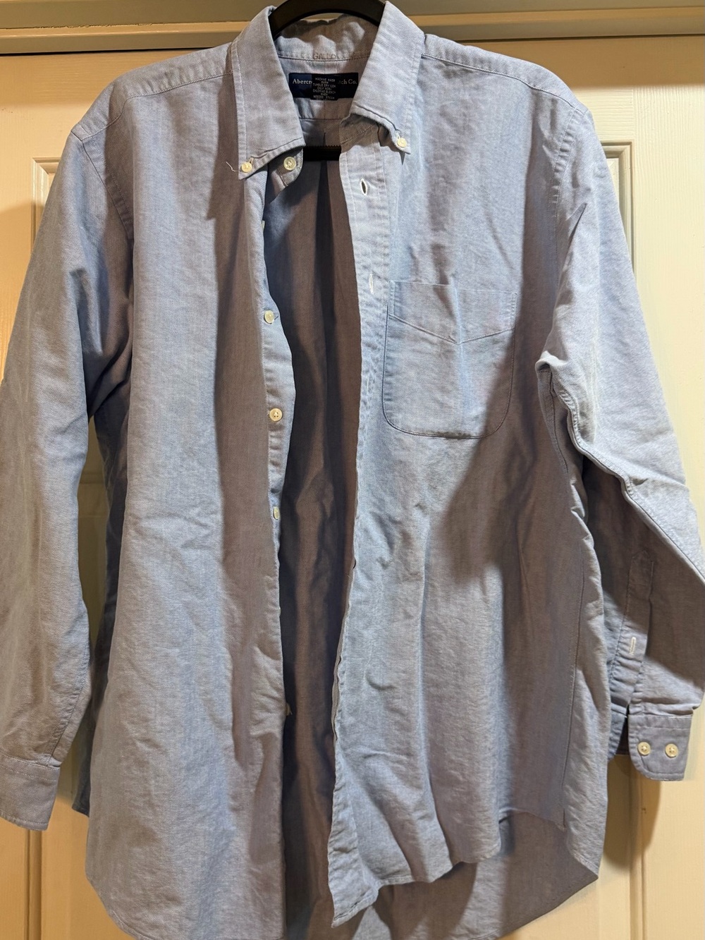 Abercrombie & Fitch Light Blue Oxford Shirt Jacket